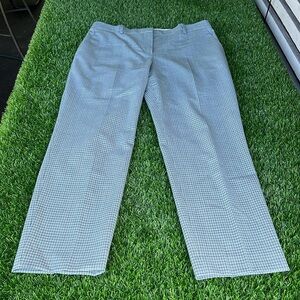 THEORY Plaid Ankle Trousers size 6